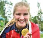 GULL NUMMER 9: Siden det første junior-VM i 1990 hadde Norge tatt åtte gull i dameklassen. Anines mellomdistanse-gull var det niende.
