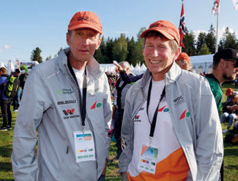 VM-KONTROLLØRER: Ås-duoen Maalen og Blomseth er reisende i kontrollørrollen, men reiseveien har aldri vært så kort som til årets VM-arena.