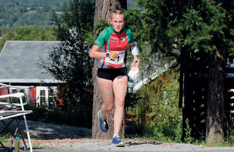 DOBBELTSEIER: Synne Sandven fra Notodden løp inn til seier både på langdistansen og sprinten på Tynset.