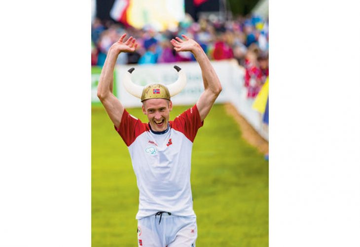 2019: «Høvdingen» Olav Lundanes tar sitt individuelle VM-gull nummer åtte. FOTO: SNORRE VEGGAN